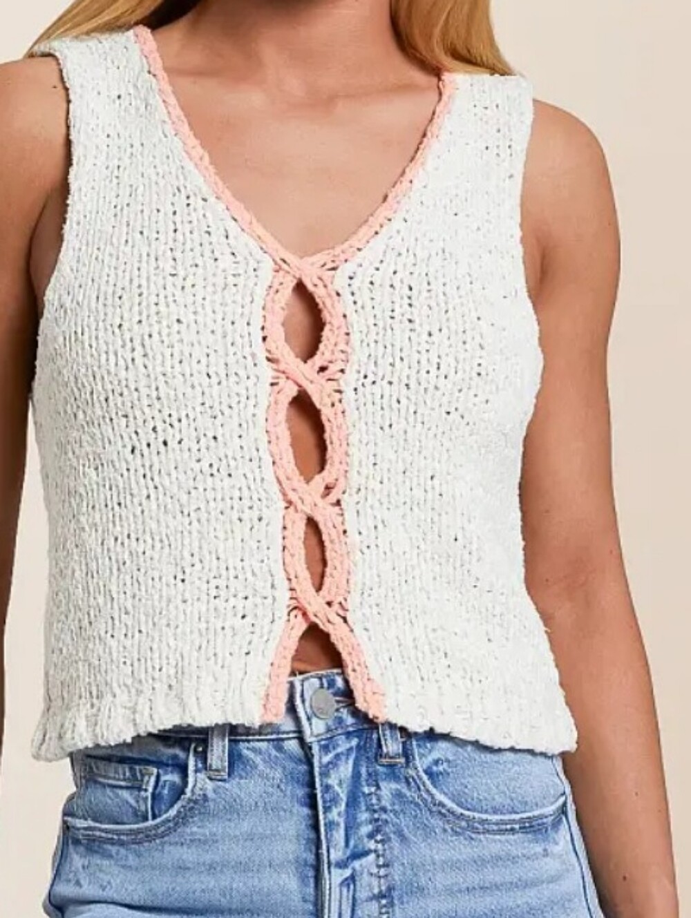 Free People Sicily Sweater Tank Top